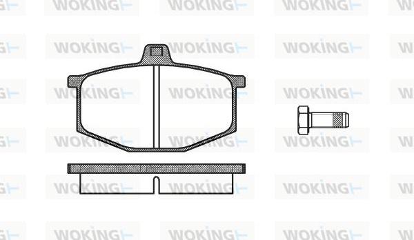 Woking P1603.00 - Əyləc altlığı dəsti, əyləc diski furqanavto.az