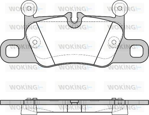 Woking P16143.00 - Əyləc altlığı dəsti, əyləc diski furqanavto.az