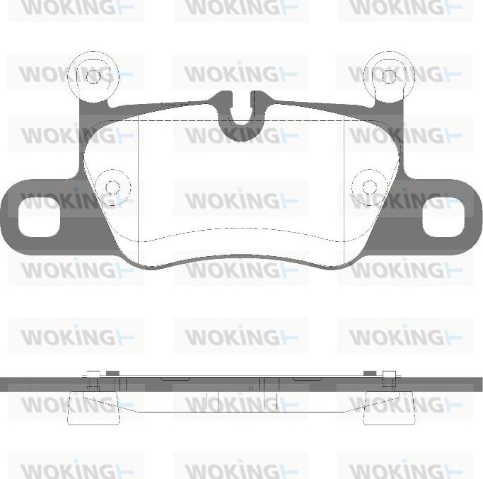 Woking P16143.30 - Əyləc altlığı dəsti, əyləc diski furqanavto.az