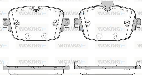 Woking P16393.00 - Əyləc altlığı dəsti, əyləc diski furqanavto.az