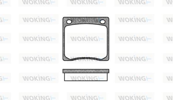 Woking P1673.00 - Əyləc altlığı dəsti, əyləc diski furqanavto.az