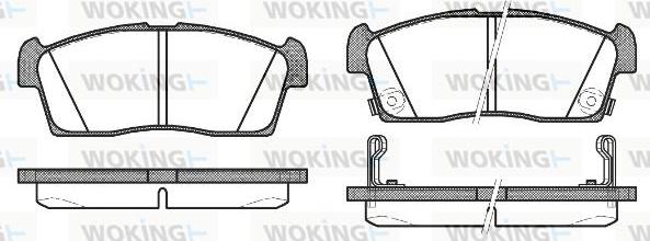 Woking P10993.02 - Əyləc altlığı dəsti, əyləc diski furqanavto.az