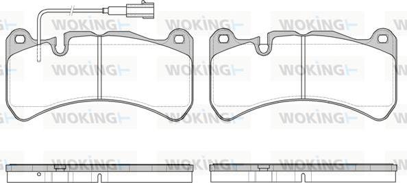 Woking P10923.11 - Əyləc altlığı dəsti, əyləc diski furqanavto.az