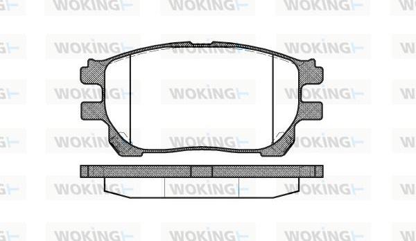 Woking P10433.00 - Əyləc altlığı dəsti, əyləc diski furqanavto.az