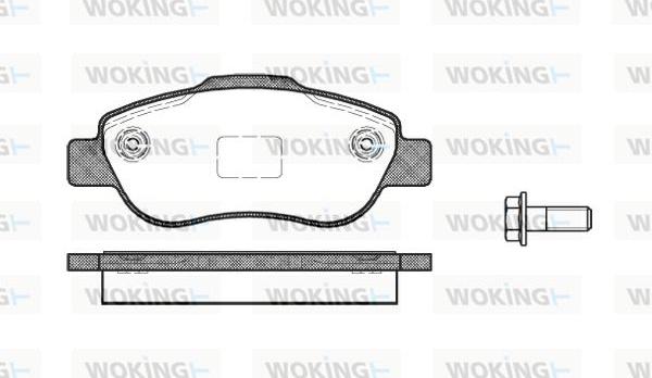 Woking P10003.00 - Əyləc altlığı dəsti, əyləc diski furqanavto.az