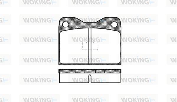 Woking P1083.10 - Əyləc altlığı dəsti, əyləc diski furqanavto.az