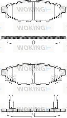 Woking P10363.22 - Əyləc altlığı dəsti, əyləc diski furqanavto.az