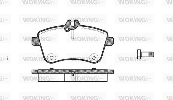 Woking P10303.00 - Əyləc altlığı dəsti, əyləc diski furqanavto.az