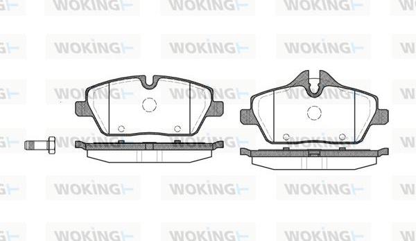 Woking P10313.00 - Əyləc altlığı dəsti, əyləc diski furqanavto.az