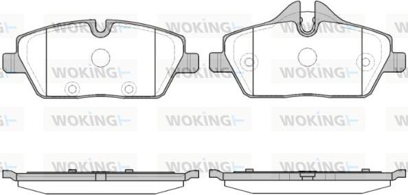 Woking P10313.30 - Əyləc altlığı dəsti, əyləc diski furqanavto.az