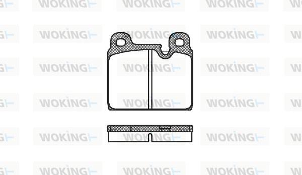 Woking P1023.30 - Əyləc altlığı dəsti, əyləc diski furqanavto.az