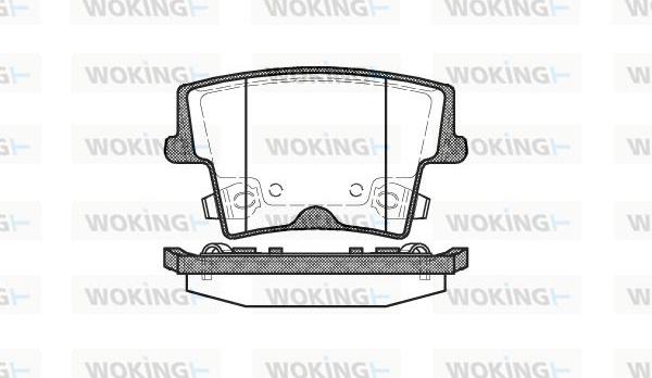 Woking P10273.08 - Əyləc altlığı dəsti, əyləc diski furqanavto.az