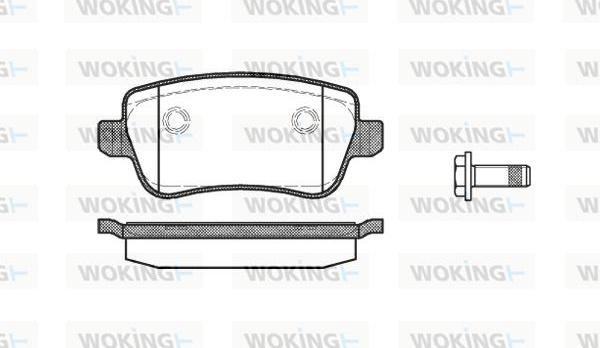 Woking P10783.00 - Əyləc altlığı dəsti, əyləc diski furqanavto.az