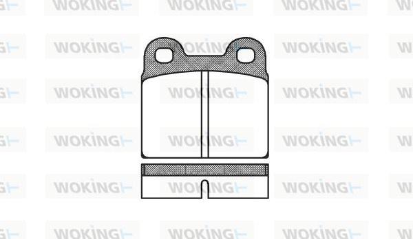 Woking P1073.00 - Əyləc altlığı dəsti, əyləc diski furqanavto.az