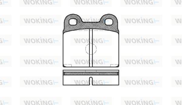 Woking P1073.20 - Əyləc altlığı dəsti, əyləc diski furqanavto.az