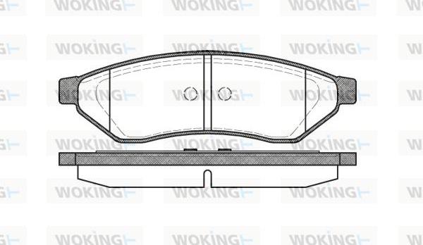 Woking P11493.00 - Əyləc altlığı dəsti, əyləc diski furqanavto.az