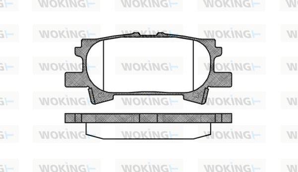 Woking P11403.00 - Əyləc altlığı dəsti, əyləc diski www.furqanavto.az