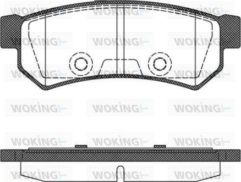 Woking P11483.10 - Əyləc altlığı dəsti, əyləc diski www.furqanavto.az