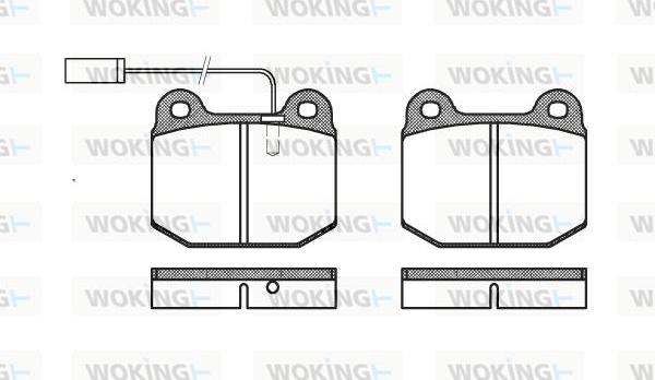 Woking P1143.21 - Əyləc altlığı dəsti, əyləc diski furqanavto.az