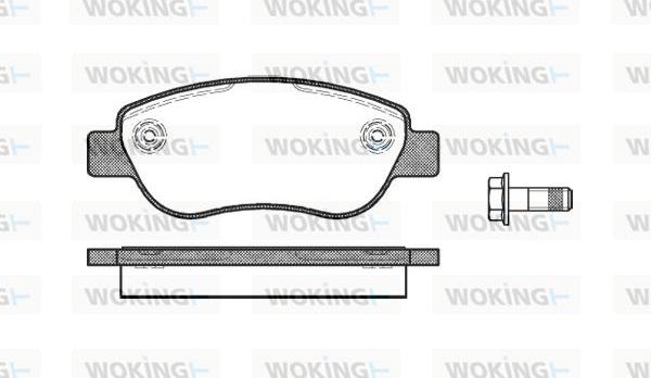 Woking P11693.00 - Əyləc altlığı dəsti, əyləc diski furqanavto.az