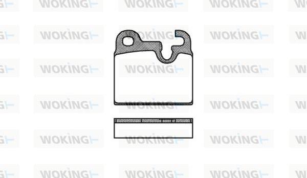 Woking P1163.00 - Əyləc altlığı dəsti, əyləc diski furqanavto.az