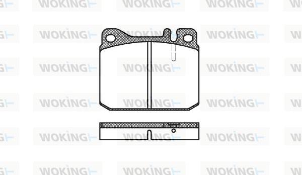 Woking P1103.20 - Əyləc altlığı dəsti, əyləc diski furqanavto.az