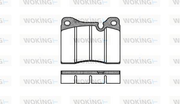 Woking P1113.30 - Əyləc altlığı dəsti, əyləc diski furqanavto.az