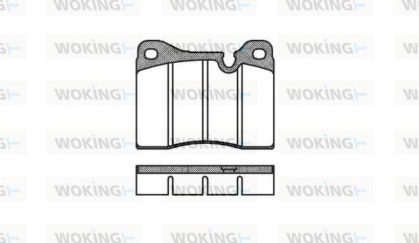 Woking P1113.20 - Əyləc altlığı dəsti, əyləc diski furqanavto.az