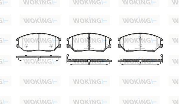 Woking P11853.02 - Əyləc altlığı dəsti, əyləc diski furqanavto.az