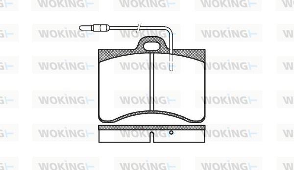 Woking P1863.04 - Əyləc altlığı dəsti, əyləc diski furqanavto.az