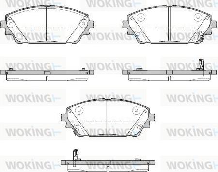 Woking P18003.02 - Əyləc altlığı dəsti, əyləc diski furqanavto.az