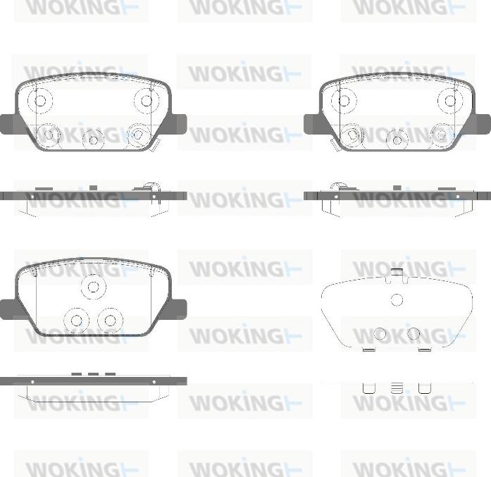 Woking P18113.02 - Əyləc altlığı dəsti, əyləc diski furqanavto.az