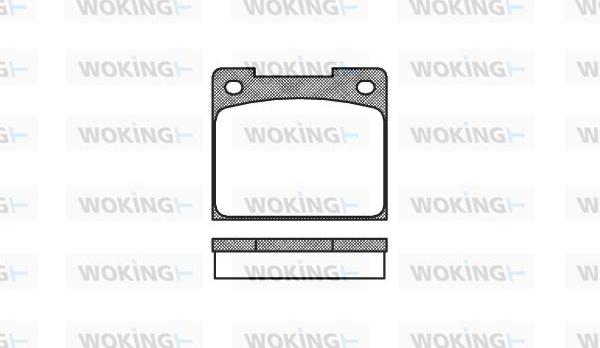 Woking P1393.00 - Əyləc altlığı dəsti, əyləc diski furqanavto.az