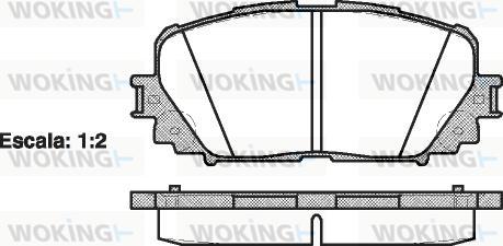 Woking P13583.00 - Əyləc altlığı dəsti, əyləc diski furqanavto.az