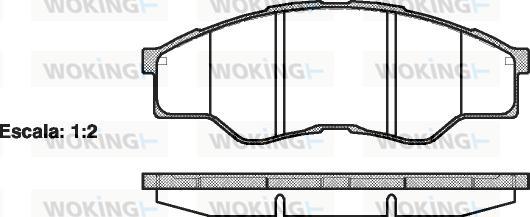 Woking P13663.00 - Əyləc altlığı dəsti, əyləc diski furqanavto.az