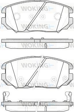 Woking P13043.12 - Əyləc altlığı dəsti, əyləc diski furqanavto.az