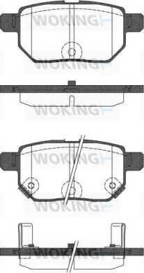 Woking P13863.22 - Əyləc altlığı dəsti, əyləc diski furqanavto.az