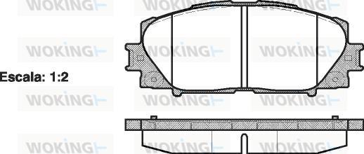 Woking P13243.00 - Əyləc altlığı dəsti, əyləc diski furqanavto.az