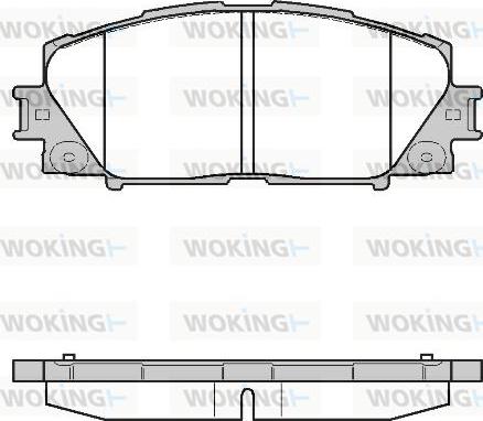 Woking P13243.10 - Əyləc altlığı dəsti, əyləc diski furqanavto.az