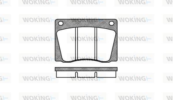 Woking P1373.00 - Əyləc altlığı dəsti, əyləc diski furqanavto.az