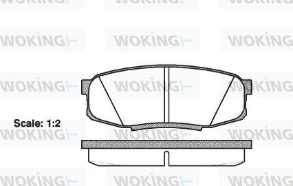 Woking P13723.00 - Əyləc altlığı dəsti, əyləc diski www.furqanavto.az