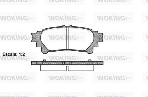 Woking P12953.00 - Əyləc altlığı dəsti, əyləc diski furqanavto.az