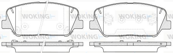 Woking P12983.12 - Əyləc altlığı dəsti, əyləc diski furqanavto.az