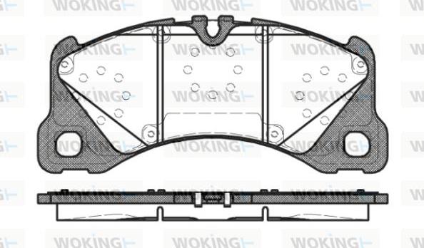 Woking P12453.40 - Əyləc altlığı dəsti, əyləc diski furqanavto.az