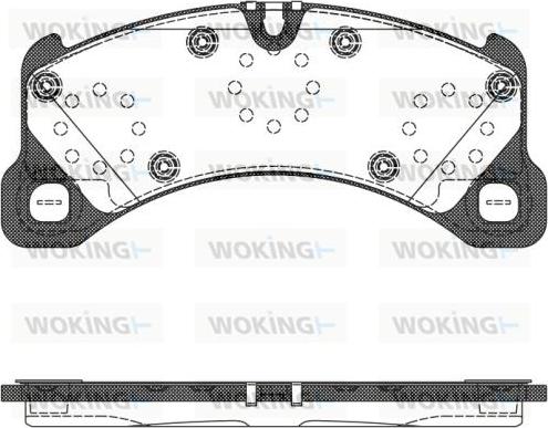 Woking P12453.50 - Əyləc altlığı dəsti, əyləc diski furqanavto.az