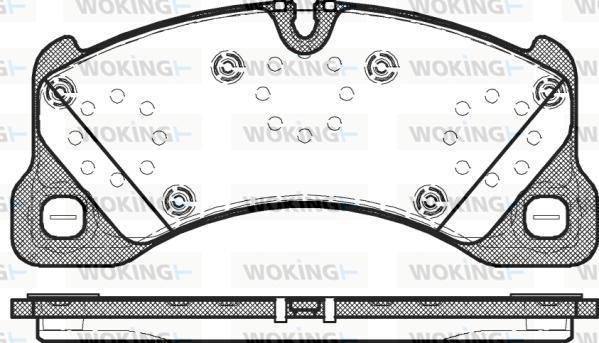 Woking P12453.00 - Əyləc altlığı dəsti, əyləc diski furqanavto.az