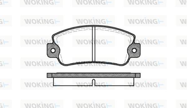 Woking P1253.20 - Əyləc altlığı dəsti, əyləc diski furqanavto.az