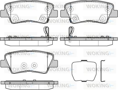 Woking P12623.30 - Əyləc altlığı dəsti, əyləc diski furqanavto.az