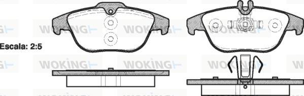 Woking P12053.00 - Əyləc altlığı dəsti, əyləc diski furqanavto.az