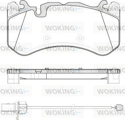 Woking P12003.30 - Əyləc altlığı dəsti, əyləc diski furqanavto.az